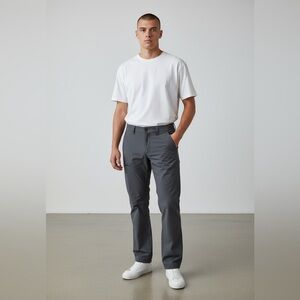 Patagonia Men's soft shell pants Size 32
Gray Grey flat front zipper stretch